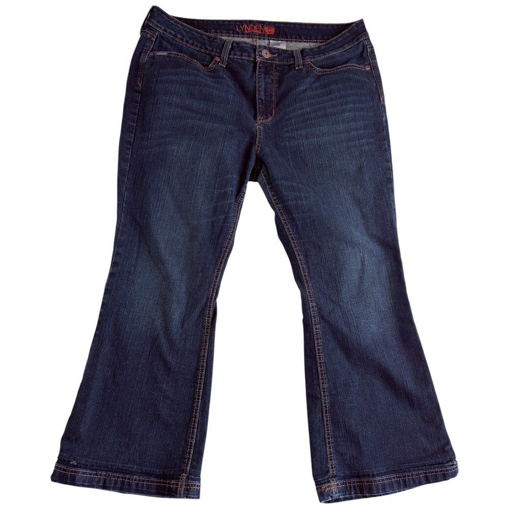Cinch Lynden Bootcut Jeans Womens 34/17R (35x26) Blue Denim Cotton Dark Wash